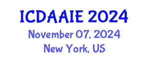 International Conference on Data and Artifical Intelligence Engineering (ICDAAIE) November 07, 2024 - New York, United States