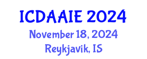 International Conference on Data and Artifical Intelligence Engineering (ICDAAIE) November 18, 2024 - Reykjavik, Iceland