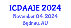 International Conference on Data and Artifical Intelligence Engineering (ICDAAIE) November 04, 2024 - Sydney, Australia