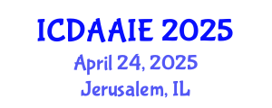 International Conference on Data and Artifical Intelligence Engineering (ICDAAIE) April 24, 2025 - Jerusalem, Israel