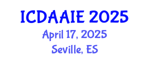 International Conference on Data and Artifical Intelligence Engineering (ICDAAIE) April 17, 2025 - Seville, Spain