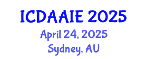 International Conference on Data and Artifical Intelligence Engineering (ICDAAIE) April 24, 2025 - Sydney, Australia