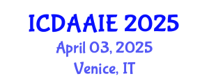 International Conference on Data and Artifical Intelligence Engineering (ICDAAIE) April 03, 2025 - Venice, Italy