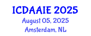 International Conference on Data and Artifical Intelligence Engineering (ICDAAIE) August 05, 2025 - Amsterdam, Netherlands