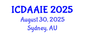 International Conference on Data and Artifical Intelligence Engineering (ICDAAIE) August 30, 2025 - Sydney, Australia