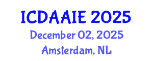 International Conference on Data and Artifical Intelligence Engineering (ICDAAIE) December 02, 2025 - Amsterdam, Netherlands