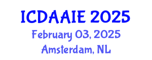 International Conference on Data and Artifical Intelligence Engineering (ICDAAIE) February 03, 2025 - Amsterdam, Netherlands