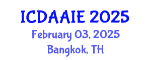 International Conference on Data and Artifical Intelligence Engineering (ICDAAIE) February 03, 2025 - Bangkok, Thailand