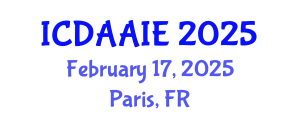 International Conference on Data and Artifical Intelligence Engineering (ICDAAIE) February 17, 2025 - Paris, France