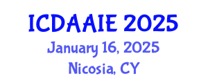 International Conference on Data and Artifical Intelligence Engineering (ICDAAIE) January 16, 2025 - Nicosia, Cyprus