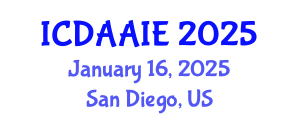 International Conference on Data and Artifical Intelligence Engineering (ICDAAIE) January 16, 2025 - San Diego, United States