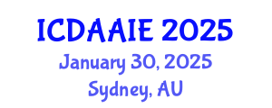 International Conference on Data and Artifical Intelligence Engineering (ICDAAIE) January 30, 2025 - Sydney, Australia