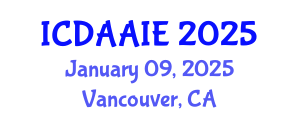 International Conference on Data and Artifical Intelligence Engineering (ICDAAIE) January 09, 2025 - Vancouver, Canada