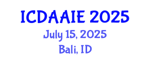 International Conference on Data and Artifical Intelligence Engineering (ICDAAIE) July 15, 2025 - Bali, Indonesia