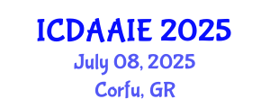 International Conference on Data and Artifical Intelligence Engineering (ICDAAIE) July 08, 2025 - Corfu, Greece