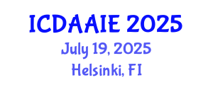 International Conference on Data and Artifical Intelligence Engineering (ICDAAIE) July 19, 2025 - Helsinki, Finland