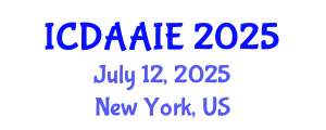 International Conference on Data and Artifical Intelligence Engineering (ICDAAIE) July 12, 2025 - New York, United States