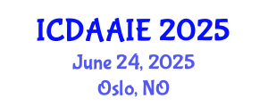 International Conference on Data and Artifical Intelligence Engineering (ICDAAIE) June 24, 2025 - Oslo, Norway