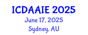 International Conference on Data and Artifical Intelligence Engineering (ICDAAIE) June 17, 2025 - Sydney, Australia