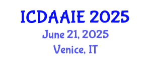 International Conference on Data and Artifical Intelligence Engineering (ICDAAIE) June 21, 2025 - Venice, Italy