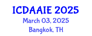 International Conference on Data and Artifical Intelligence Engineering (ICDAAIE) March 03, 2025 - Bangkok, Thailand