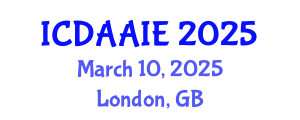 International Conference on Data and Artifical Intelligence Engineering (ICDAAIE) March 10, 2025 - London, United Kingdom