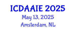 International Conference on Data and Artifical Intelligence Engineering (ICDAAIE) May 13, 2025 - Amsterdam, Netherlands