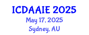 International Conference on Data and Artifical Intelligence Engineering (ICDAAIE) May 17, 2025 - Sydney, Australia