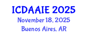 International Conference on Data and Artifical Intelligence Engineering (ICDAAIE) November 18, 2025 - Buenos Aires, Argentina