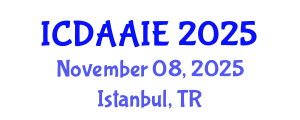 International Conference on Data and Artifical Intelligence Engineering (ICDAAIE) November 08, 2025 - Istanbul, Turkey