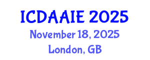 International Conference on Data and Artifical Intelligence Engineering (ICDAAIE) November 18, 2025 - London, United Kingdom