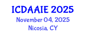 International Conference on Data and Artifical Intelligence Engineering (ICDAAIE) November 04, 2025 - Nicosia, Cyprus