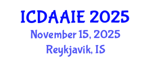 International Conference on Data and Artifical Intelligence Engineering (ICDAAIE) November 15, 2025 - Reykjavik, Iceland