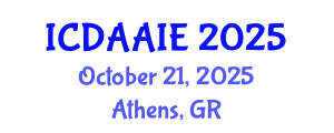 International Conference on Data and Artifical Intelligence Engineering (ICDAAIE) October 21, 2025 - Athens, Greece