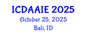 International Conference on Data and Artifical Intelligence Engineering (ICDAAIE) October 25, 2025 - Bali, Indonesia