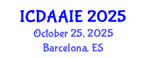 International Conference on Data and Artifical Intelligence Engineering (ICDAAIE) October 25, 2025 - Barcelona, Spain