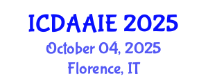 International Conference on Data and Artifical Intelligence Engineering (ICDAAIE) October 04, 2025 - Florence, Italy