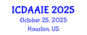 International Conference on Data and Artifical Intelligence Engineering (ICDAAIE) October 25, 2025 - Houston, United States