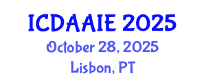 International Conference on Data and Artifical Intelligence Engineering (ICDAAIE) October 28, 2025 - Lisbon, Portugal