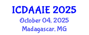 International Conference on Data and Artifical Intelligence Engineering (ICDAAIE) October 04, 2025 - Madagascar, Madagascar