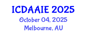 International Conference on Data and Artifical Intelligence Engineering (ICDAAIE) October 04, 2025 - Melbourne, Australia