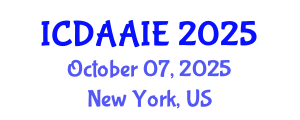 International Conference on Data and Artifical Intelligence Engineering (ICDAAIE) October 07, 2025 - New York, United States