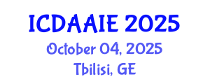 International Conference on Data and Artifical Intelligence Engineering (ICDAAIE) October 04, 2025 - Tbilisi, Georgia