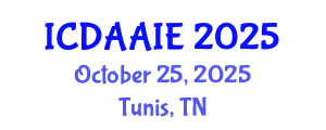 International Conference on Data and Artifical Intelligence Engineering (ICDAAIE) October 25, 2025 - Tunis, Tunisia