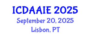 International Conference on Data and Artifical Intelligence Engineering (ICDAAIE) September 20, 2025 - Lisbon, Portugal