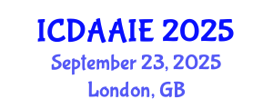 International Conference on Data and Artifical Intelligence Engineering (ICDAAIE) September 23, 2025 - London, United Kingdom