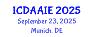 International Conference on Data and Artifical Intelligence Engineering (ICDAAIE) September 23, 2025 - Munich, Germany