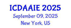 International Conference on Data and Artifical Intelligence Engineering (ICDAAIE) September 09, 2025 - New York, United States