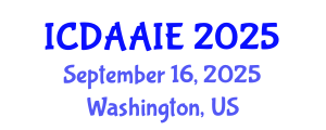 International Conference on Data and Artifical Intelligence Engineering (ICDAAIE) September 16, 2025 - Washington, United States