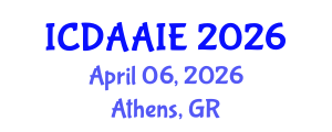 International Conference on Data and Artifical Intelligence Engineering (ICDAAIE) April 06, 2026 - Athens, Greece International Conference on Data and Artifical Intelligence Engineering (ICDAAIE) April 06, 2026 - Athens, Greece